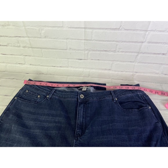 NEW 12 Thompson High Waisted Denim Jeans Dark Wash Stretch Womens Plus Size 24W - Picture 5 of 10